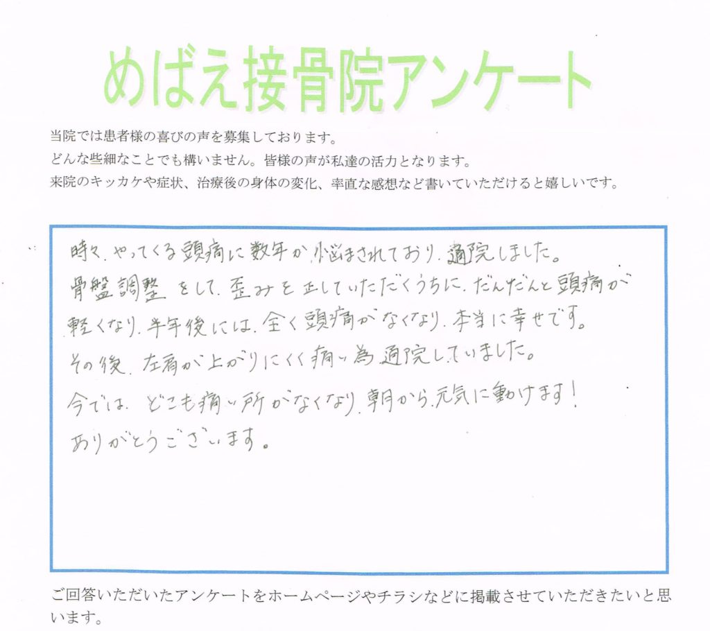 アンケート用紙