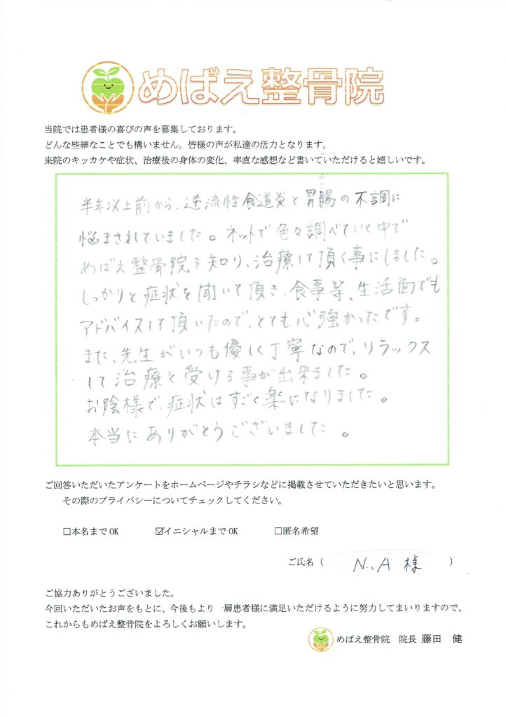 アンケート用紙